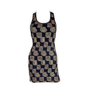 vintage guess monogram mini dress